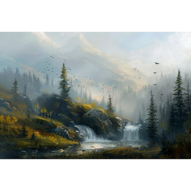 Misty Landscape Canvas